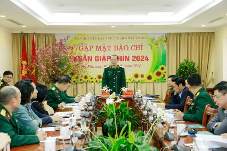 Ban Quản lý Lăng Chủ tịch Hồ Chí Minh gặp mặt báo chí Xuân Giáp Thìn năm 2024